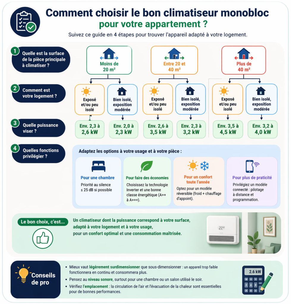 Choisir le bon climatiseur monobloc